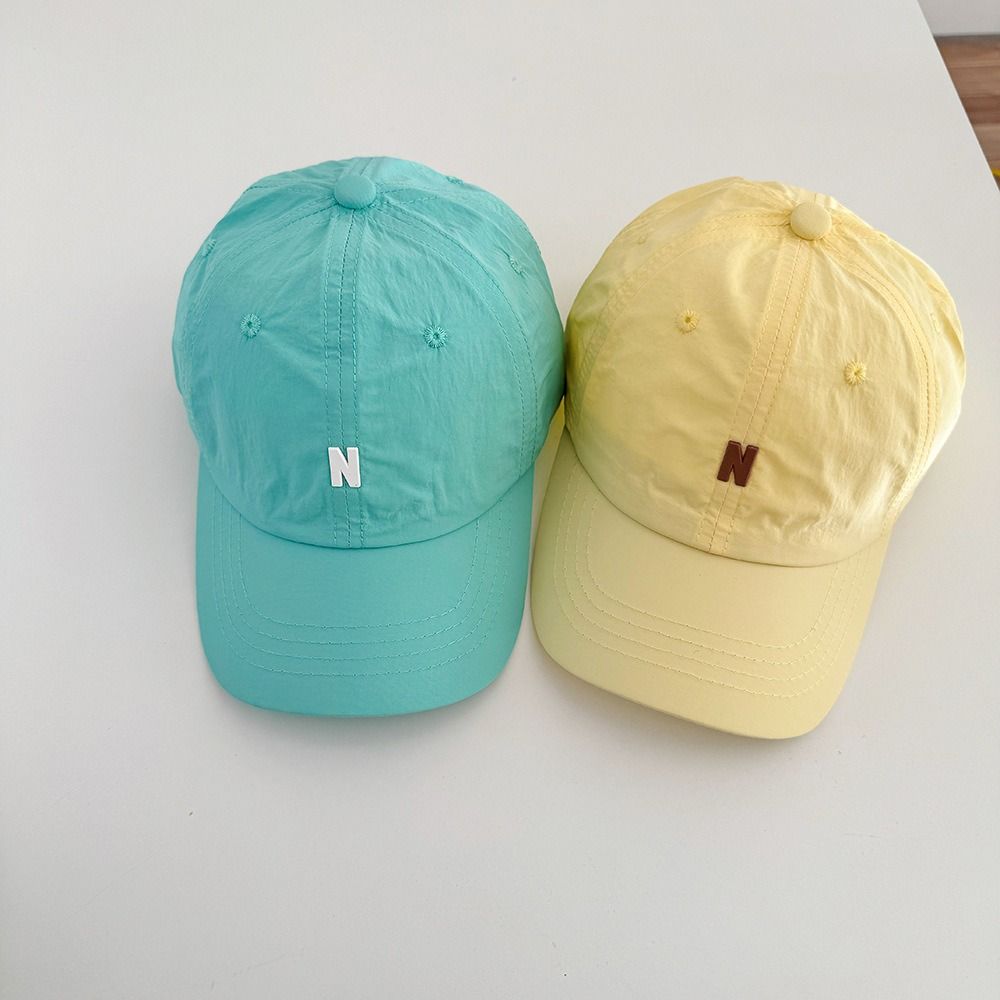 Letter N Children Baseball Cap Summer Sun Protection Cap Fashion Boys Girls Peaked Hat  2-8y