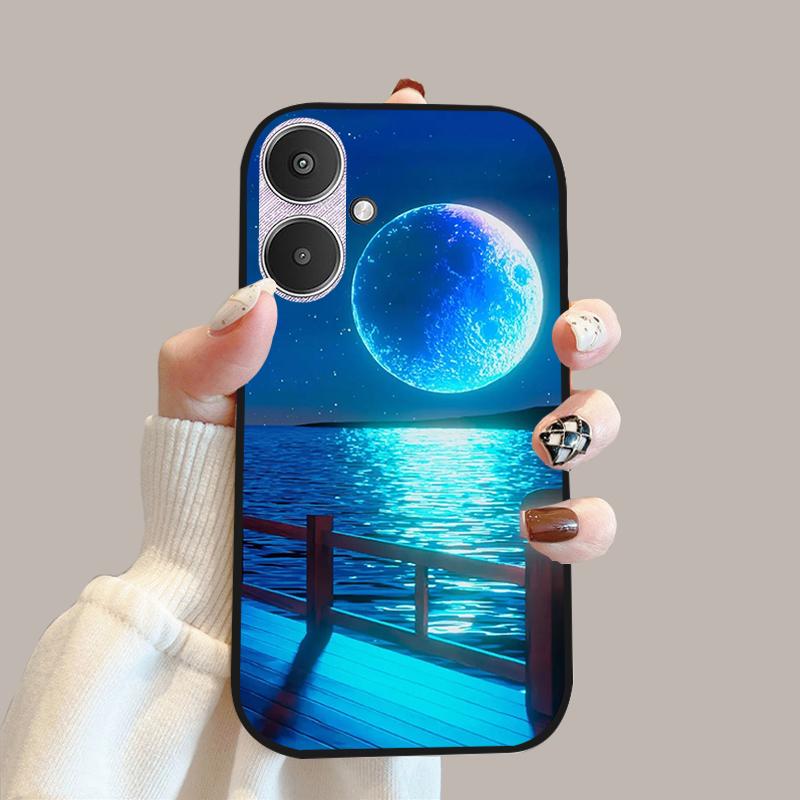 For Xiaomi Poco M6 5G Case 23128PC33I Silicone TPU Soft Phone Cover Cases For Redmi 13C 13R 5G Fashion Protective Fundas Shells