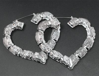 Punk Goud Zilver Kleur Bamboe Hoepel Oorbellen Voor Vrouwen Geometrisch Grote Ronde Cirkel Bamboe Oorbellen Sieraden Hip Hop Feest Sieraden