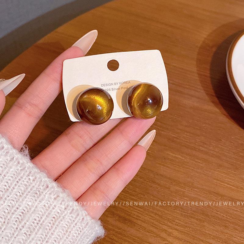 Майярд ретро круглые серьги женские легкая роскошь изысканные пусеты нишевые уникальный дизайн серьги