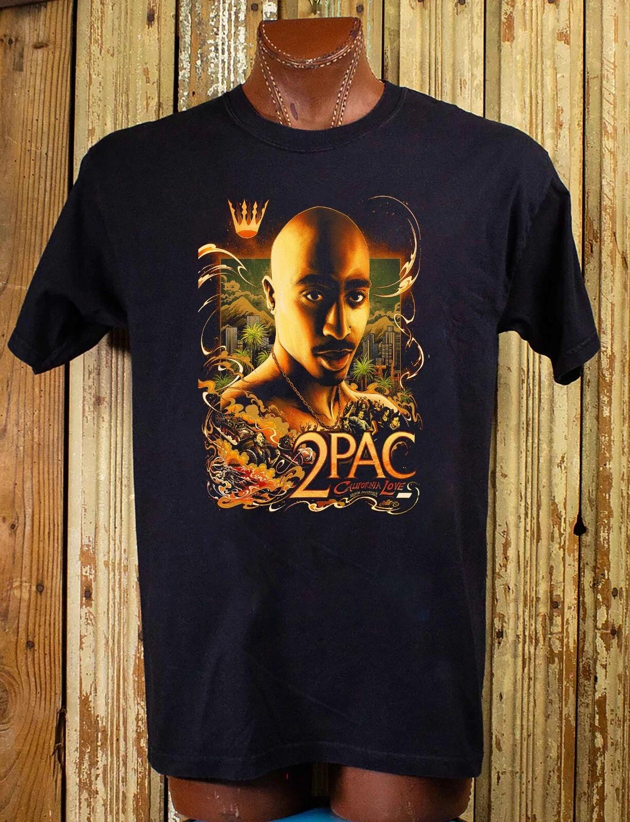 2Pac California Love 25th Anniversary Cotton T -Shirt XL S