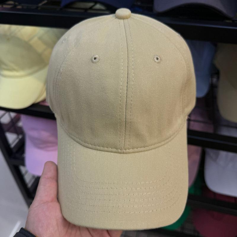 Customized Light Board Soft Top Versatile Cap Men'S Summer Street Spring Summer Autumn Solid Color Baseball Cap Children