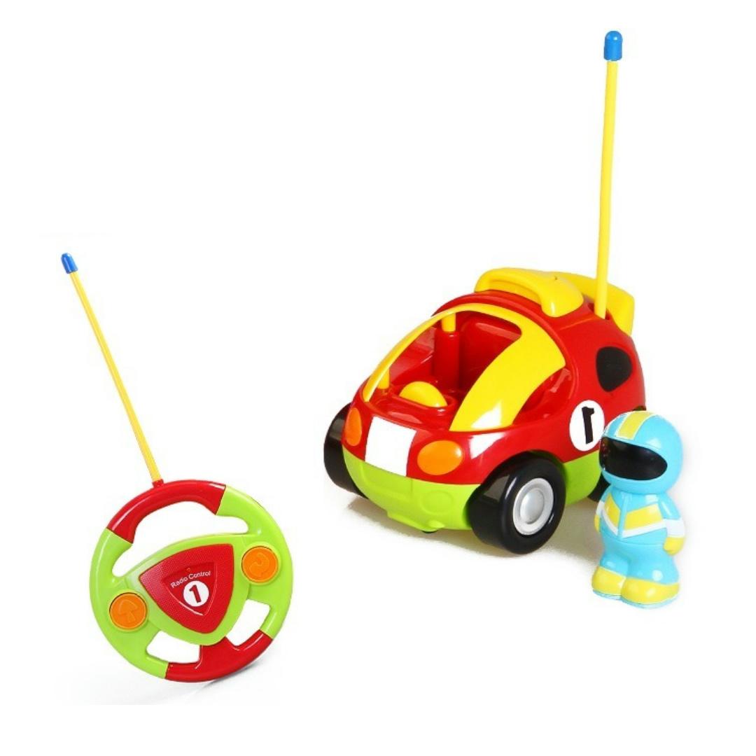 

Cartoon Remote Control Cars - Police Car and Race Car for Toddlers - RC Cars for Kids - Easy Remote Control Toy, Christmas Gifts красный