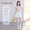 VICTORIA&VERA Women's Gradient Knit Short Sleeve Top
