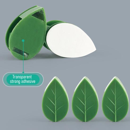 10Pcs Plant Fixing Clips Climbing Vine Wall Fixture Clips with Adhesive Leaf Flower Design Fixing Clips for Indoor Outdoor Pothos Wall Vines