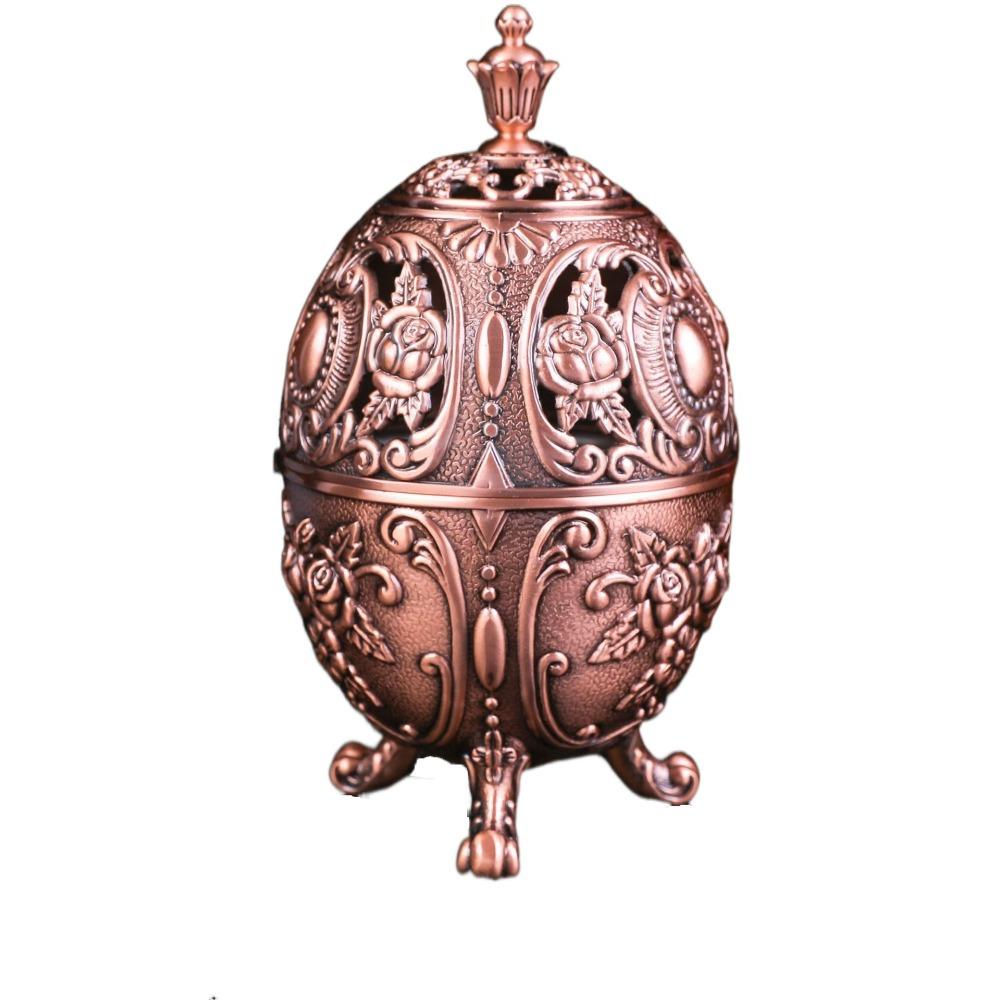 Metal Craft Flowers Incense Holder Heat-resistant Unique European-style Incense Stove Vintage Incense Holder Bedroom