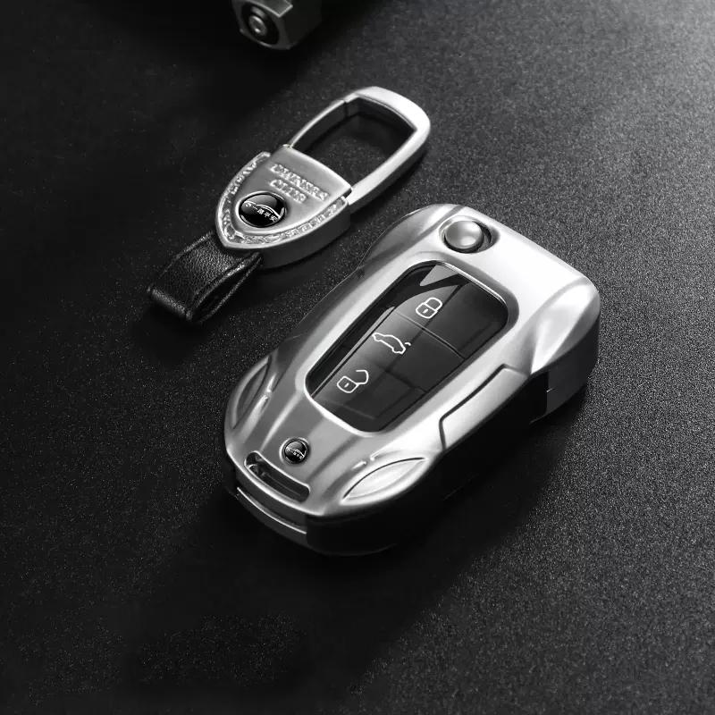 Metal Car Remote Key Cover Case Holder Protector Shell Fob for VW Volkswagen T-ROC Golf 7 Polo Tiguan T-Cross Jetta EOS Beetle