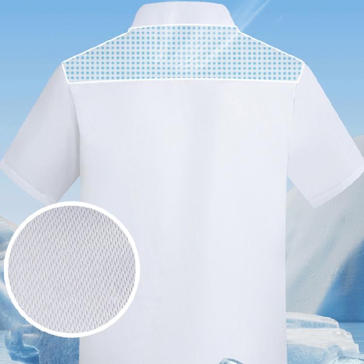 Unisex Arbeitsjacke Küche Kurzarm Knopfleiste Leicht Kochjacke Restaurantbekleidung