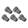 5PCS 22mm Single Angle Cane Tips Imitation Tire Texture Preservative Nonslip Rubber Translucent 7Celsius8in Crutch Tips for Cane