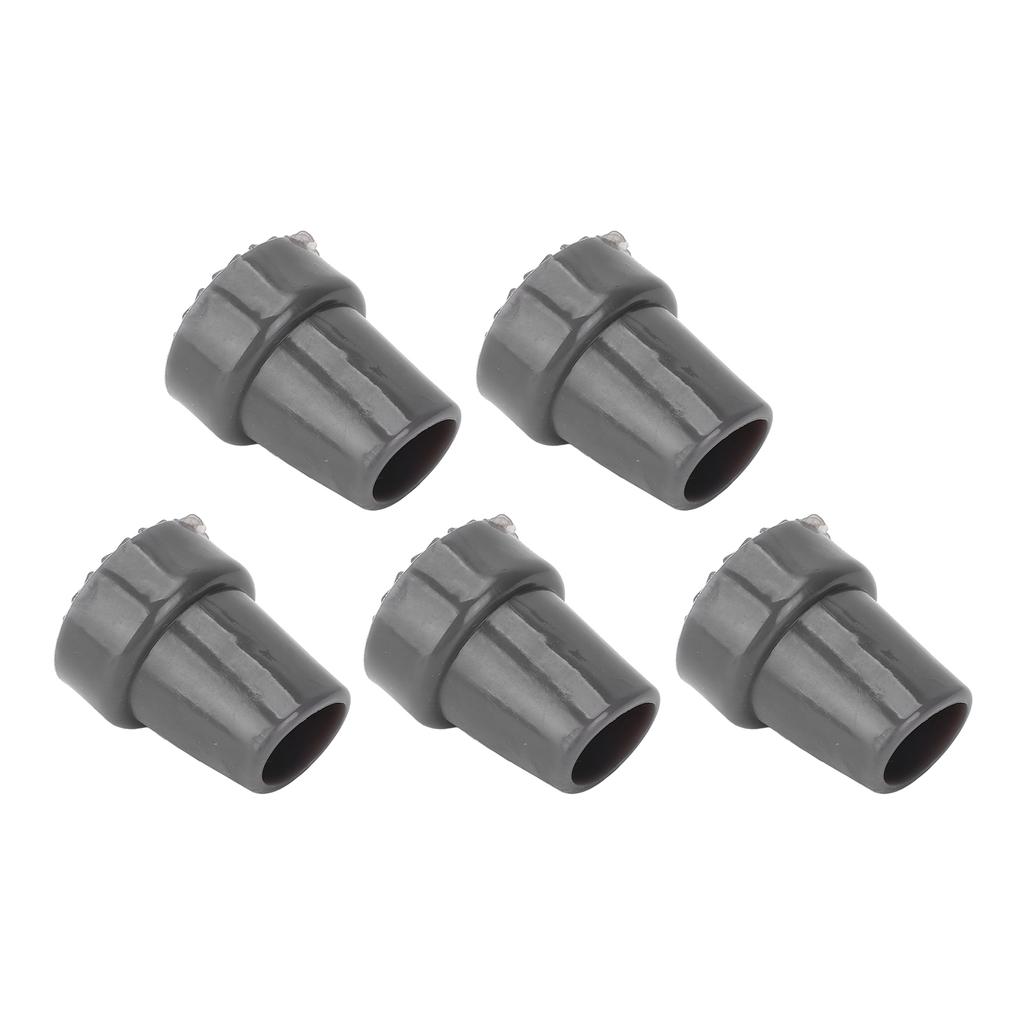 5PCS 22mm Single Angle Cane Tips Imitation Tire Texture Preservative Nonslip Rubber Translucent 7Celsius8in Crutch Tips for Cane