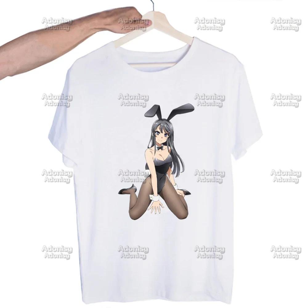 Mai Sakurajima Rascal Does Not Dream of Bunny Girl  Unisex T Shirt New O Neck Cotton T-Shirt Designer Tshirt Tops Tees Shirt