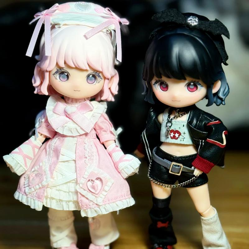 Liroro V2.5 Binary Sweetheart Series Ob11 1/12 Bjd Blind Box Mystery Box Movable Cute Action Anime Figure Toys Christmas Gift