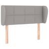 Maison Exclusive - Tête de lit avec oreilles Gris clair 103x23x78/88 cm Tissu