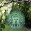 10 Inch Metal Wind Chime with Deer Design for All Seasons 360 Degree Swivel Hook Garden Decor No Electricity Needed