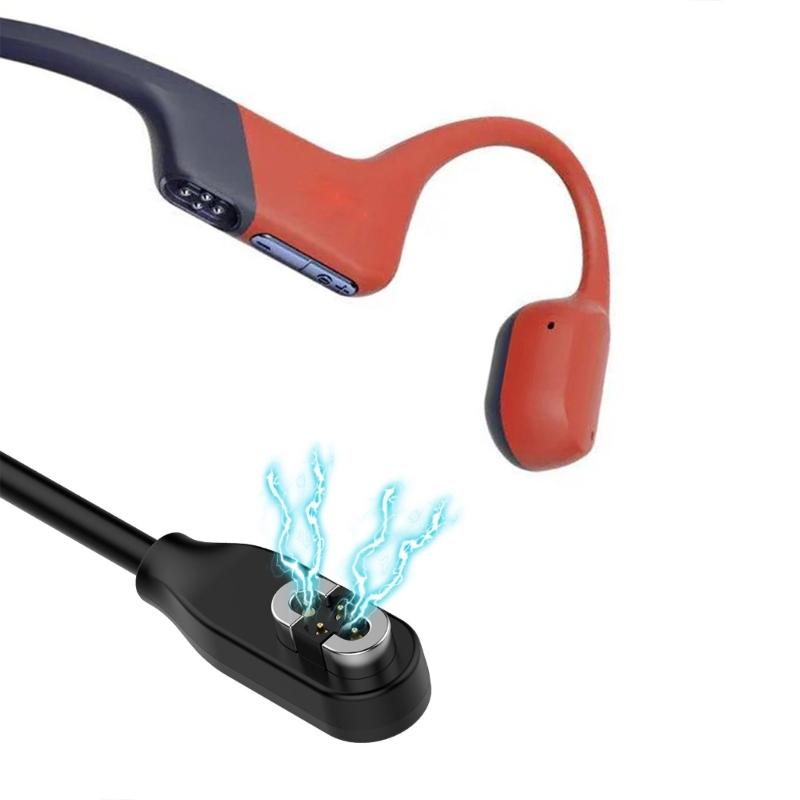 USB Quick Charging Cable Cord with Magnetic Attachment Secure Connection, Portable Suitable for Open Swim S710 Headphone