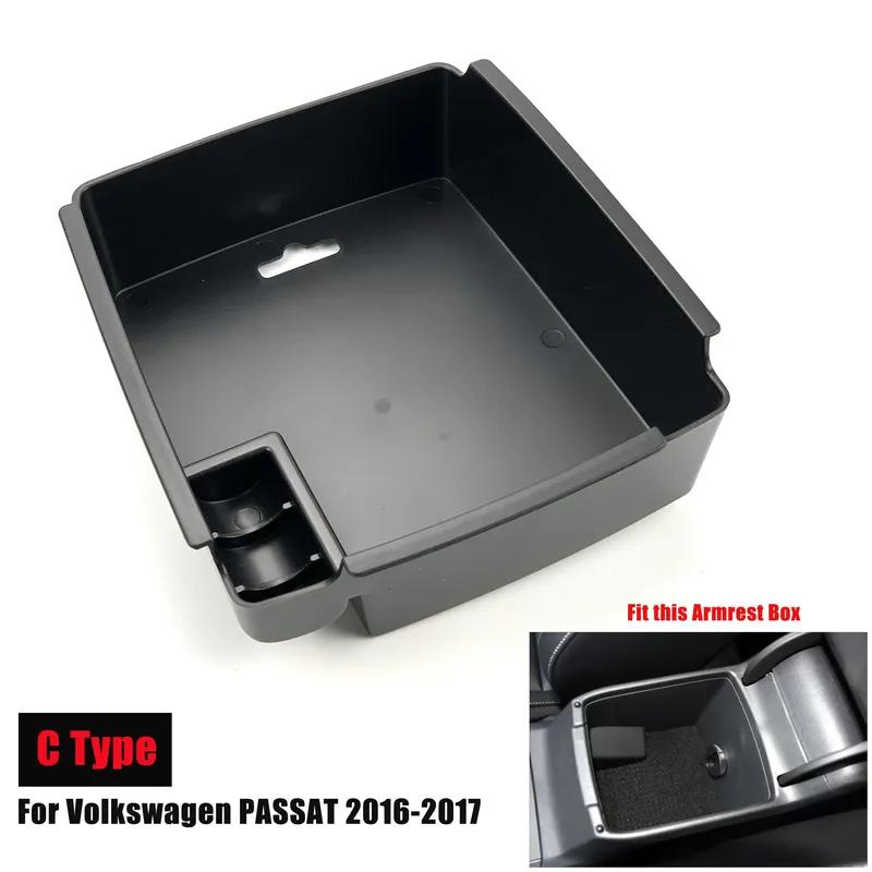 Car Accessories Armrest Storage Box For Volkswagen Golf 7 MK7 Golf 6 MK6 Scirocco Touran PASSAT Teramont Tiguan Touareg Sharan