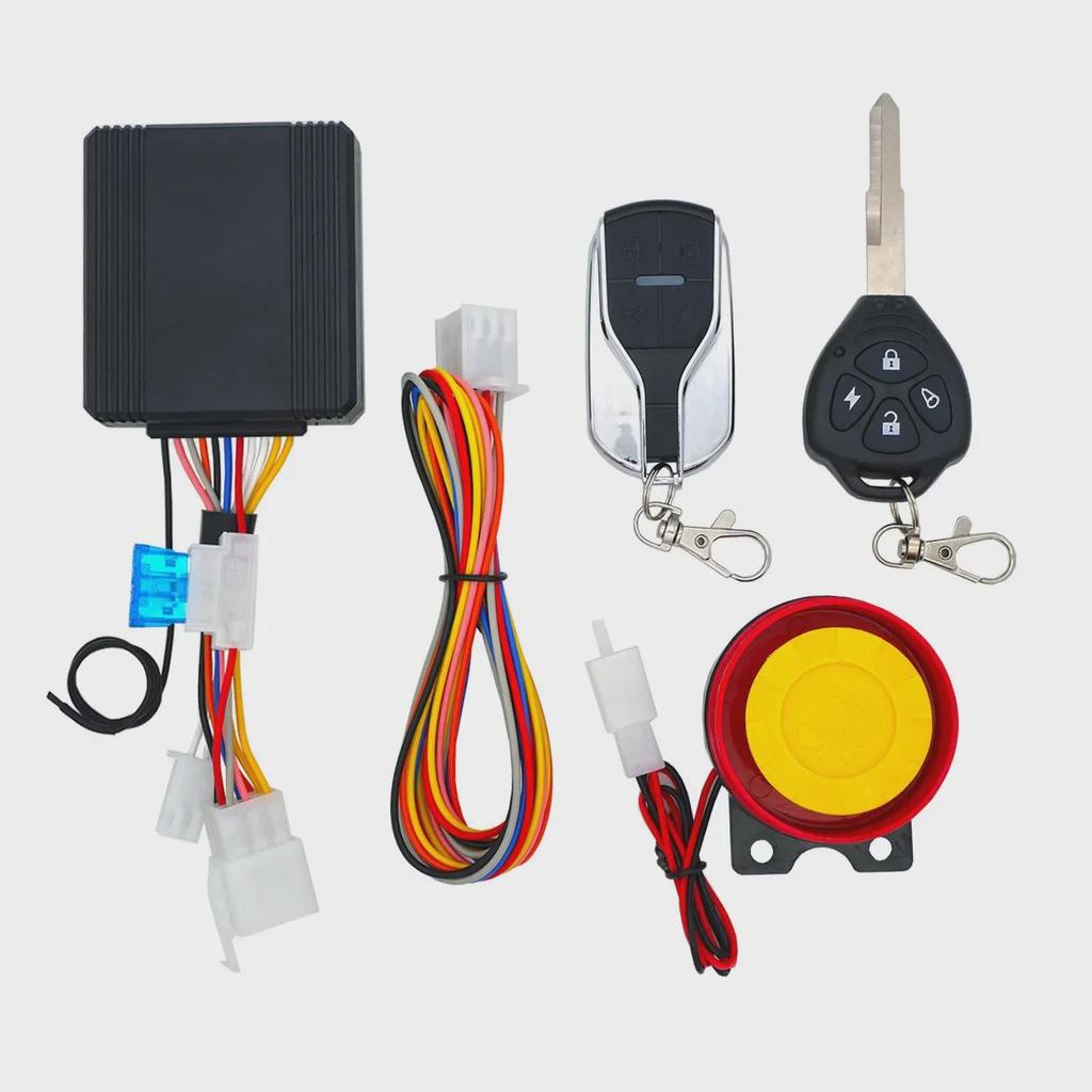 Advanced 12V Motorcycle Anti-Theft Alarm with Remote Ignition and Vibration Sensor
