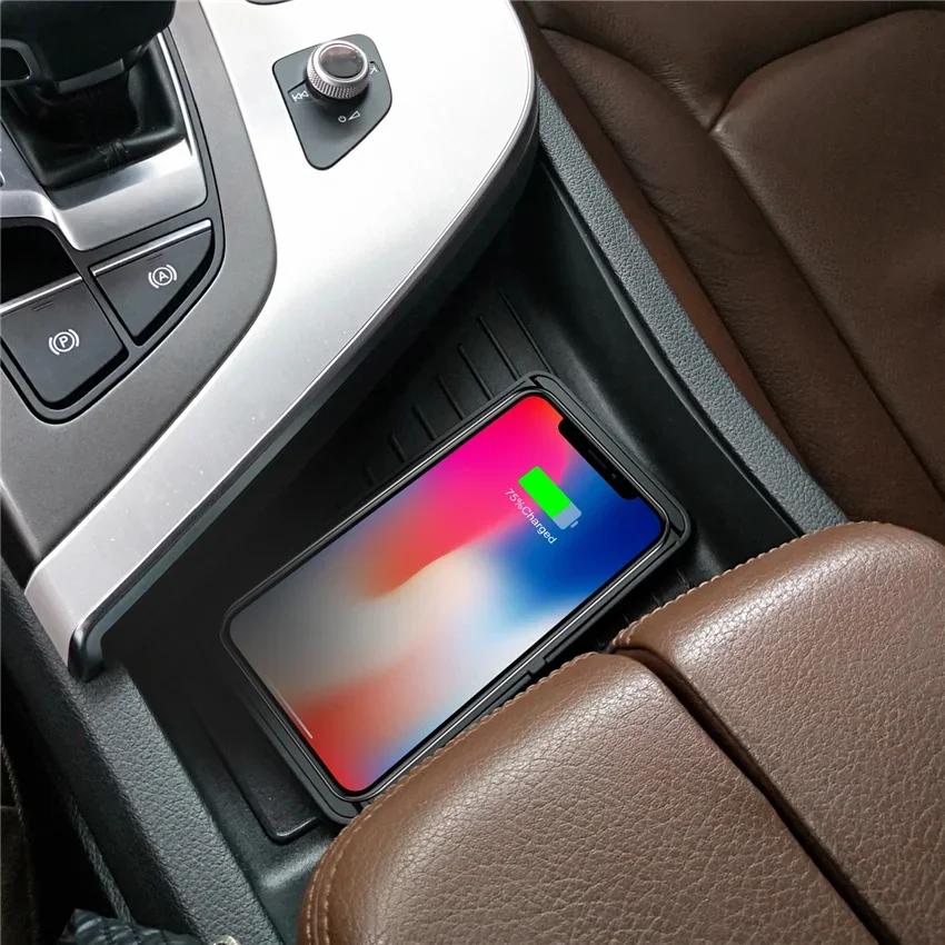 Silicone Pad Stand Wireless Charger Car For iPhone15 14 13 12 Xiaomi Samsung Huawei Mobile Phone Fast Car Wireless Charging