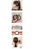 10PCS Headband Leather Band Female High Ponytail Holster Hair Accessories Simple High Elasticity Durable Rubber Band