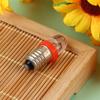 5PCS E10 LED Screw Base Indicator Bulb Cold White 12V DC Light Bulb  Low Power Consumption