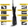 Hair Straightener Four-gear Temperature Adjustment Ceramic Tourmaline Ionic Flat Iron Widen Panel Professional Styling Tool Comb
