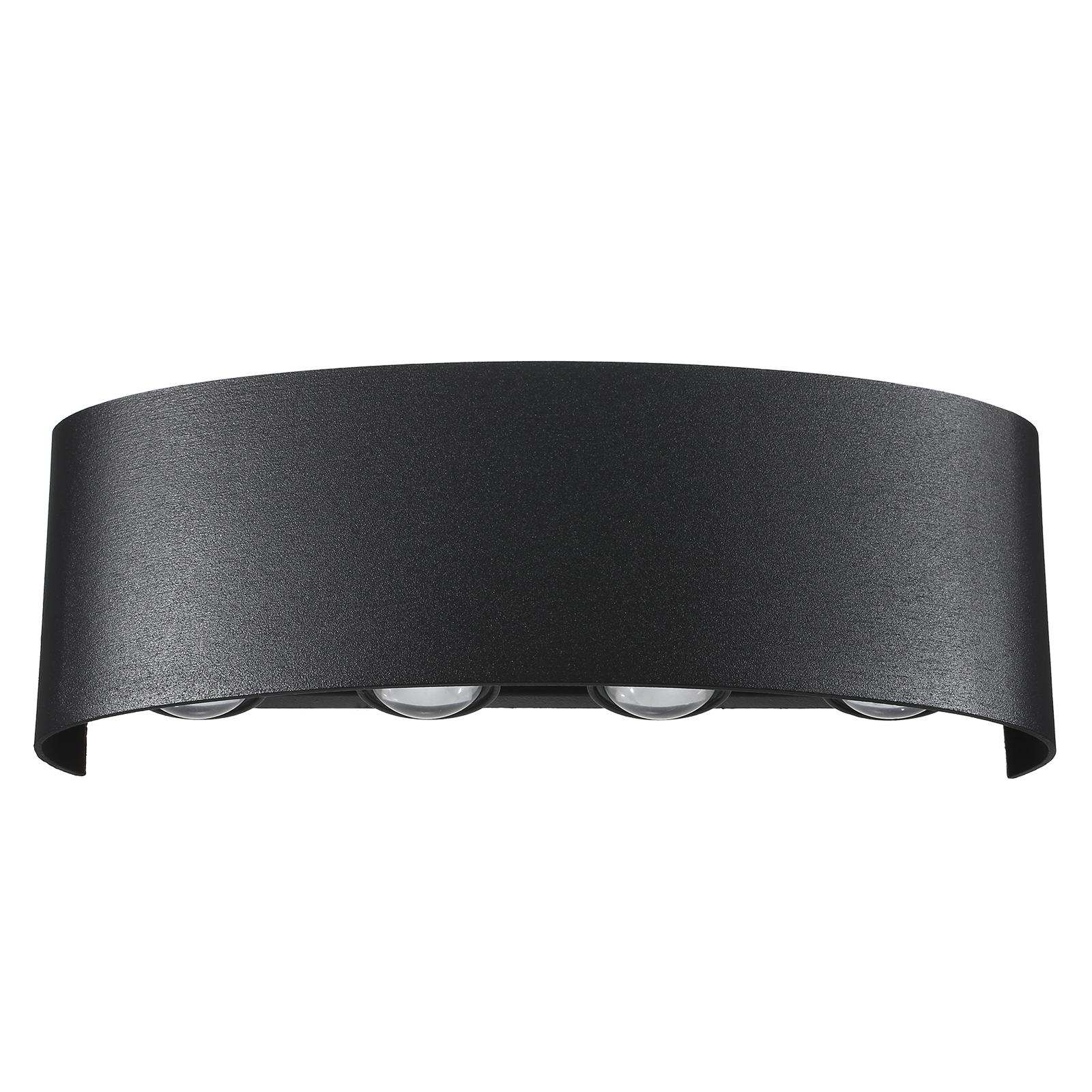 

Современные светодиодные настенные бра 8 Вт, настенный светильник с подсветкой вверх-вниз, настенный светильник с холодным белым светом для прихожей, коридора, гостиной, спальни чёрный