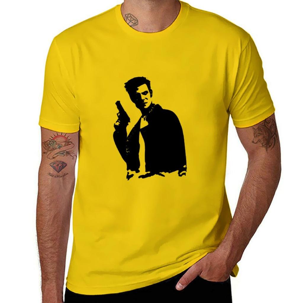 Max Payne Design Classic Tshirt Short sleeve tee customizeds kawaii clothes mens vintage t shirts