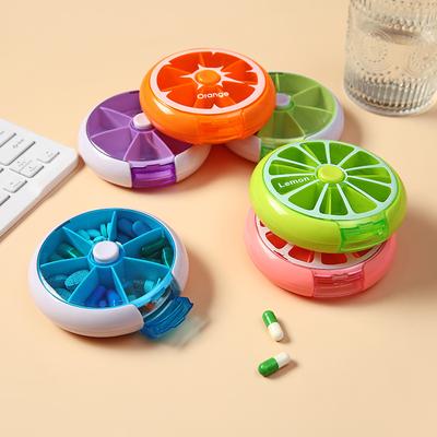7 Days Mini Small Portable Travel Vitamin Pill Box Cases Container Organizer Storage Tablet 7 Grids Pills Medicine Fish Oils New