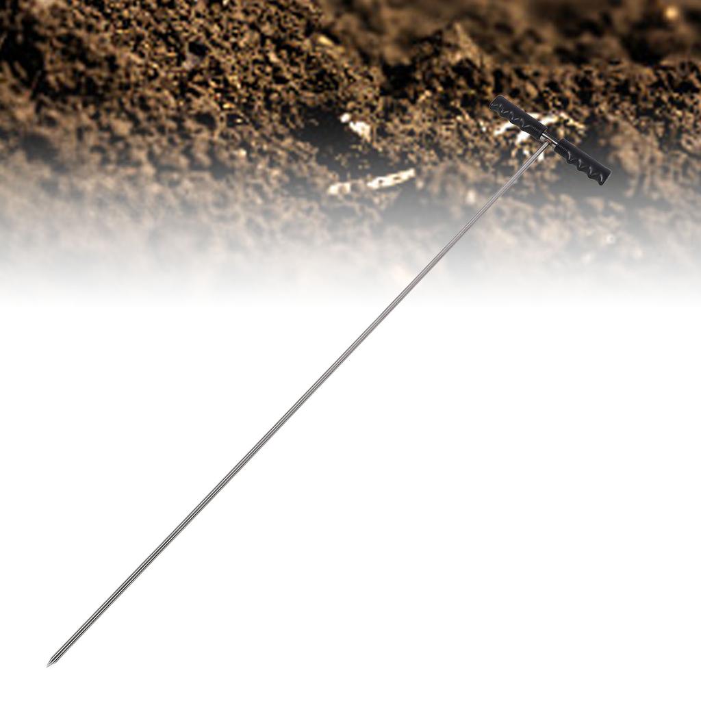 Metal Soil Probe Tie, Highly Penetrating Tip, 32-48 Inch rth Probe for Locating Septic , Pipes, Utilities