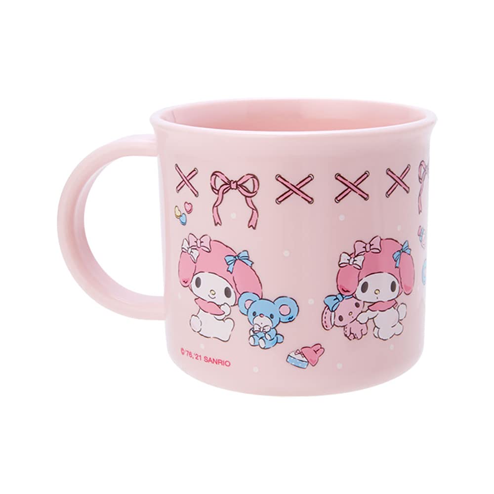 Sanrio Plastic Cup for Children 200ml Dishwasher and Dish Dryer Safe Made In Japan Name Sticker Included My Melody My Melody Character 880701