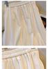 Summer Clearance: Women's Chinese Style High-Waisted Jacquard Midi Skirt - Slimming A-Line Pleated Design