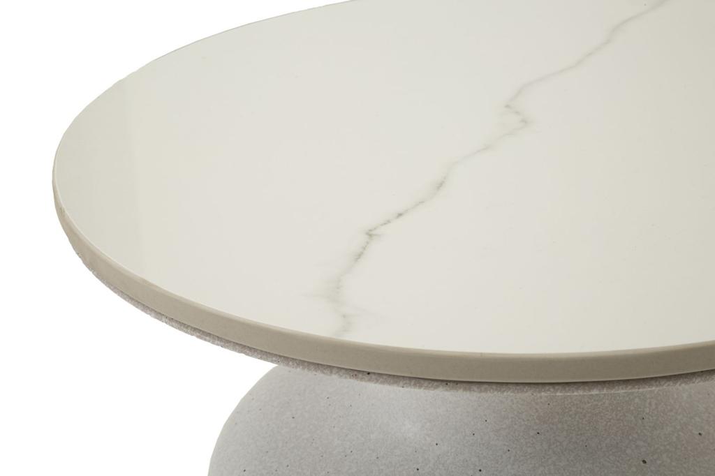 Table White Fush Cm Ø 40X47