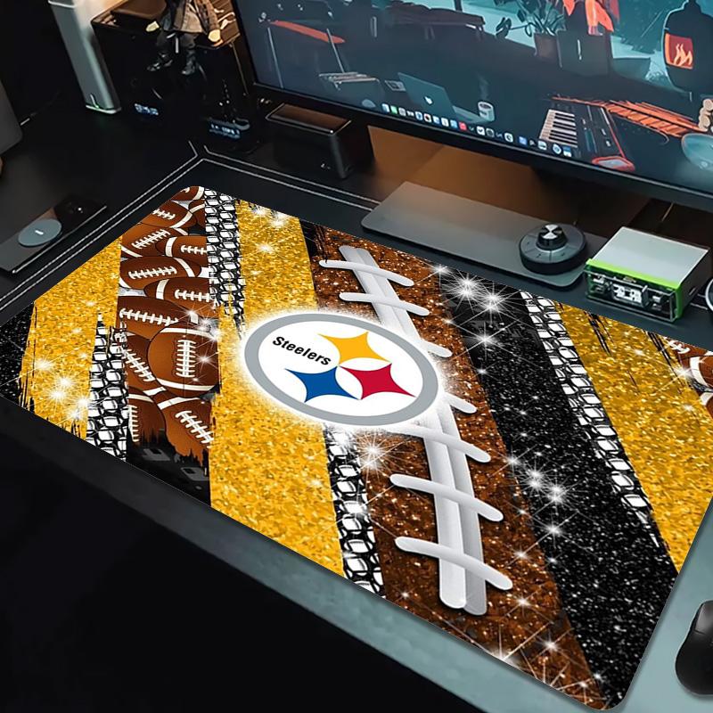Pittsburgh Steelers Color Mouse Pad Large Gaming Table Cushion Non-slip Laptop Tablet Big Mousepad XXL Mat Mini PC Playmat With Lock edge