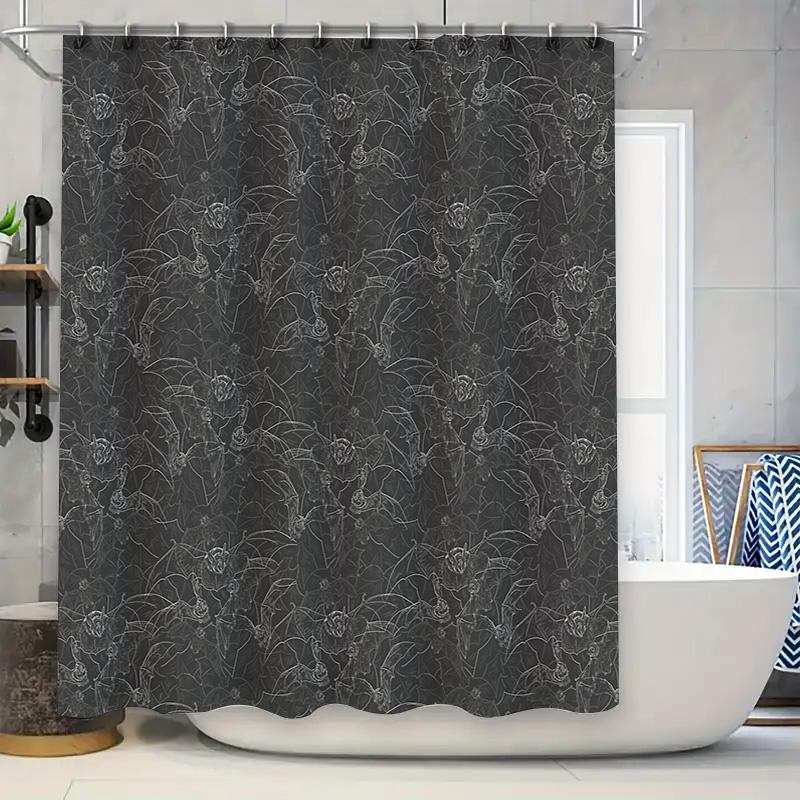 

Floral Shower Curtain Vintage Botanical Print Waterproof Bathroom Decor Farmhouse Rustic Nature Landscape Scenic Wall Hanging W60H190(CM)-1 Pcs