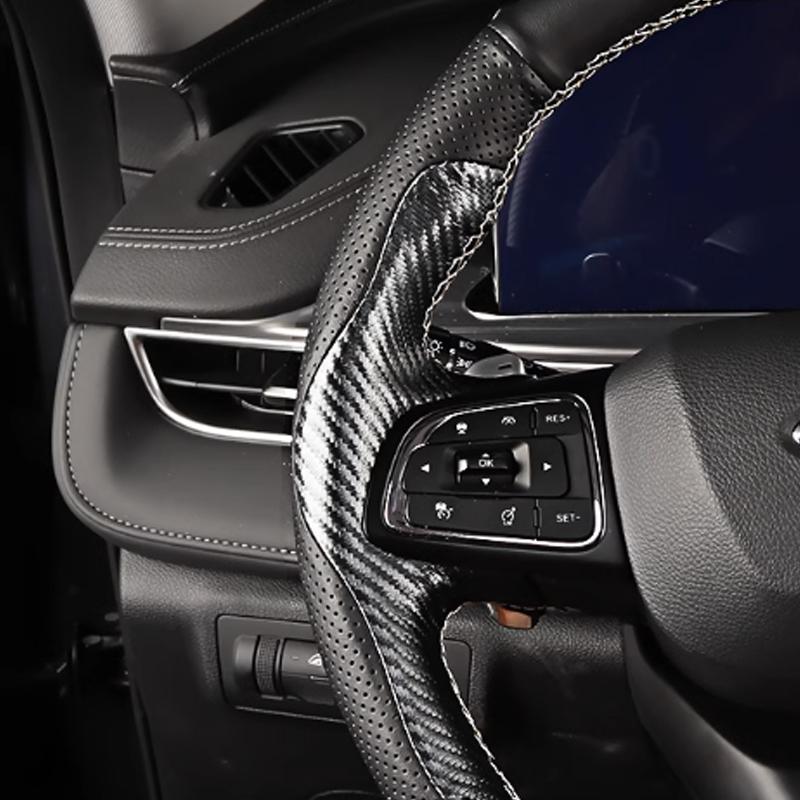 Chery Tiggo 8 Pro DIY Soft Fiber Leather Steering Wheel Covers Car Steering-Wheel With Needles And Thread Interior