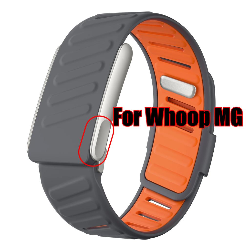For WHOOP MG / WHOOP 5.0 Breathable Wrist Band Soft Slicone Sweatproof Adjustablle Rubber Band for Whoop 5.0 MG Wristband
