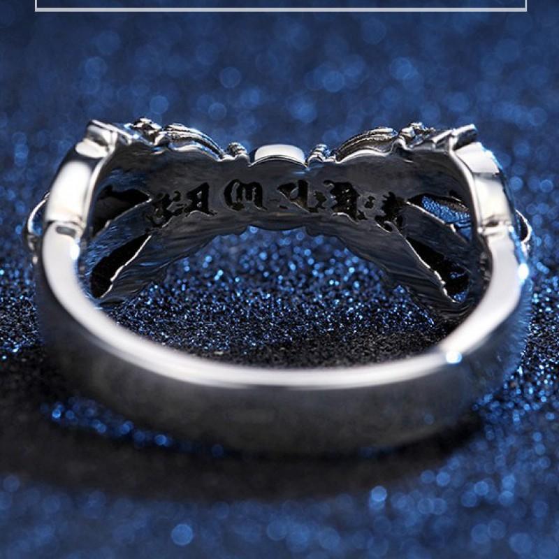 Verstellbarer Vintage Tibetischer Dorje Ring Herren Damen Beschichtet Offener Band Bohemian Schmuck