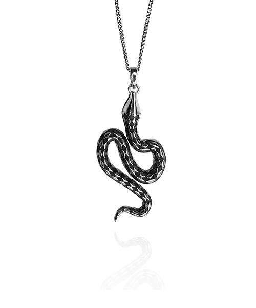 Sekhmet Geb Oil Painting 39Mm Snake Necklace