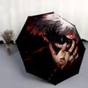1pc Tokyo Ghoul Kaneki Ken Masked Figure with Automatic Opening Umbrella, Portable Folding Design, 8-Bone Iron Frame Outdoor Umbrella, Ideal Gift