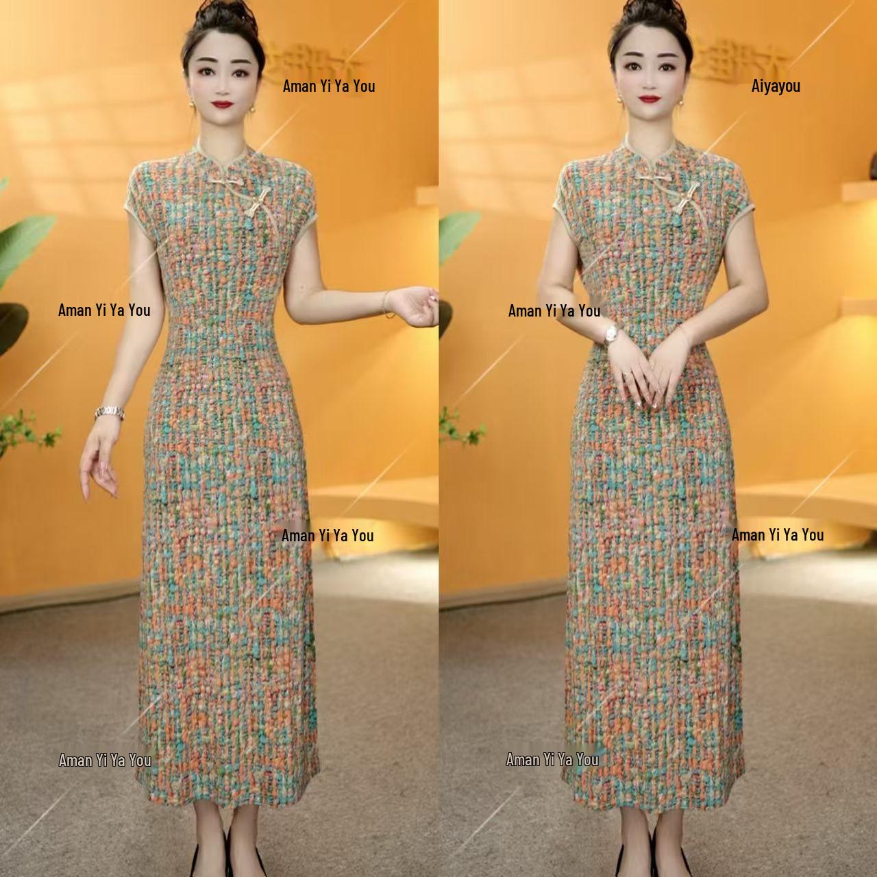 2026 Summer Fashion: Women s Short Sleeve Round Neck Elegant Dress 2XL
