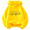 Perfekt unvollkommen Buchdruck Hoodie Y2k Kinder Sweatshirt Kapuzenpullover Lässige Hoodies für Jungen Mädchen Kleidung