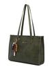 Women's Olive Green Retro Tote Bag - High-end Shoulder Bag for Autumn/Winter 2025