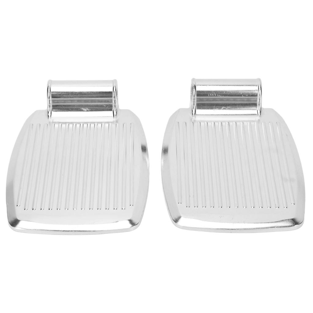2pcs Wheelchair Footrests Aluminum Alloy Replacement Wheelchair Footplate Pedal Accessory Striped