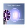 Portable Handheld Fan, 1-100 Speed Adjustable, 3000mAh Rechargeable, Metal Body, Digital Display, for Travel/Camping/Outdoor – Grey