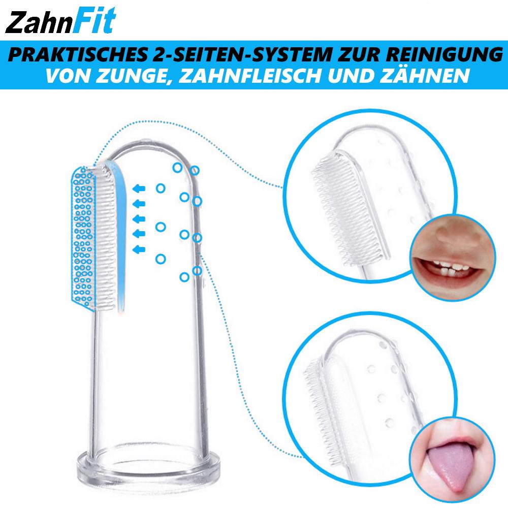 ZahnFit Baby Toothbrush Finger Toothbrush Children's Dental Care 0-24 Months [3 Pieces]
