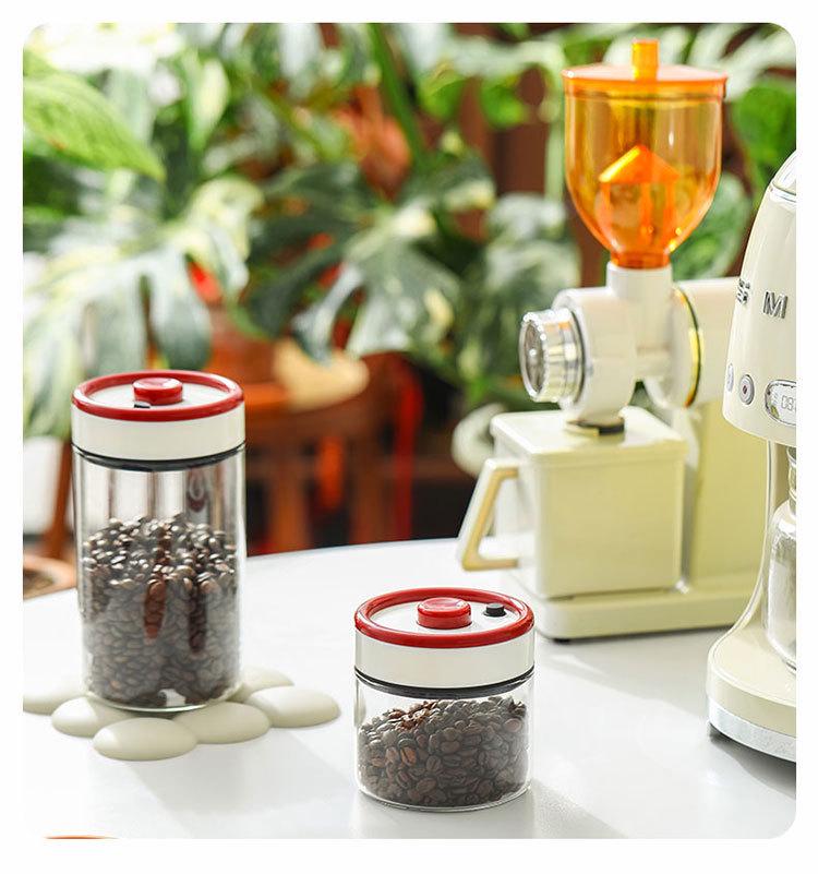 Sealed Vacuum Glass Jar for Coffee and Tea Storage