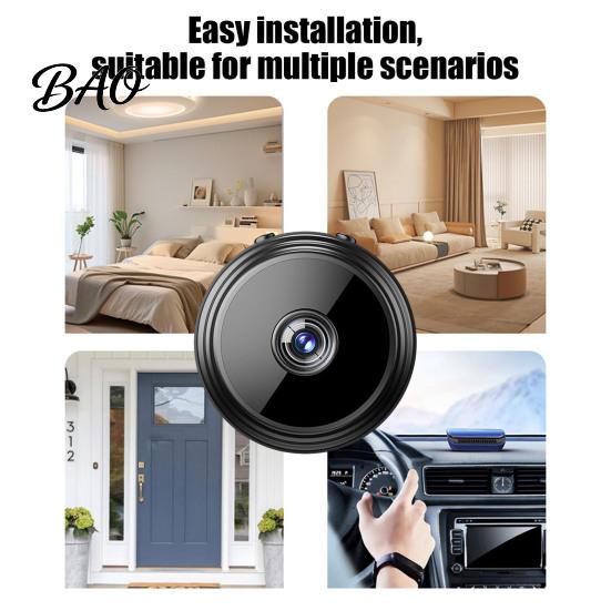 Indoor Mini Surveillance Camera A9 Smart Home Security Camera, 1080P Wireless WiFi Cam with Night Notifications Vision, Two-Way Audio, Motion
