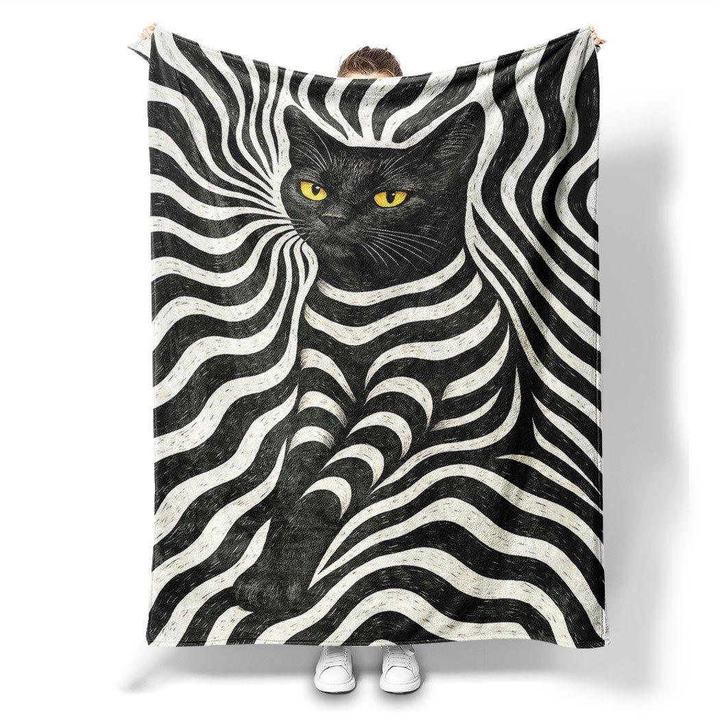 

I Don t Care Cat Streetwear Flannel Throw Blanket Soft Cozy for Dorm Sofa Bed Gift 100x150cm