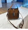 Women's Frosted Cowhide Handbag - 2025 Autumn/Winter Casual Versatile Large Capacity Shoulder & Crossbody Bag