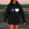 Womens Hoodies Oversized Sweatshirts Long Sleeve Casual Pullover Hooded Sweatshirt Tops